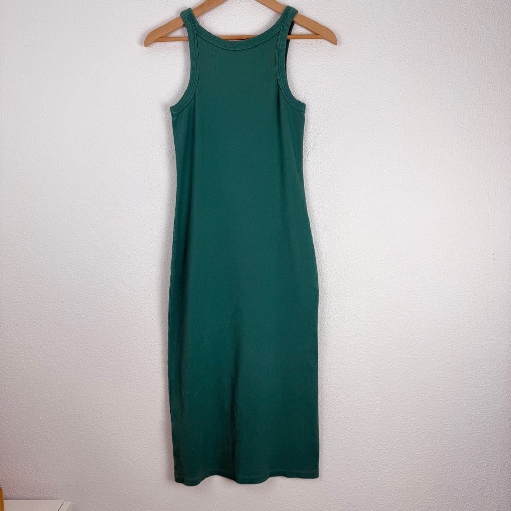 MOTHER The Chin Up Tank Ribbed Midi Dress Small - Picture 2 of 9